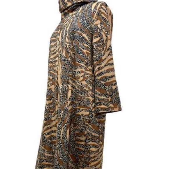 Tyler Boe Leopard Print Faux Suede Dress (Medium) New With Tags - Picture 5 of 6